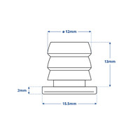 Quick TESS Series Mini LED Courtesy Light with Stainless Steel Rim