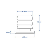 Quick TINA Series Mini LED Courtesy Light with Stainless Steel Rim
