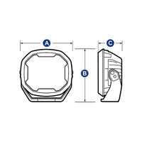 Narva EX2 LED Blackout Driving Lights (Pair)
