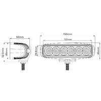 LED Deck Flood Light 1440 Lumens 18W