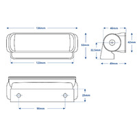 Hella Marine Sea Hawk LED Floodlights Bracket Mount