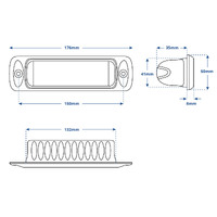 Hella Marine Sea Hawk-R LED Floodlights Recessed