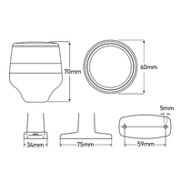 Hella Marine NaviLED 360 Compact All Round Anchor Lamps