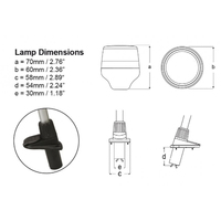 Hella Marine NaviLED 360 All Round Plug In Anchor Lamps