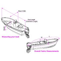 Oceansouth Side Console Boat Storage & Towing Cover