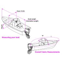 Oceansouth Cabin Cruiser Boat Storage & Towing Cover
