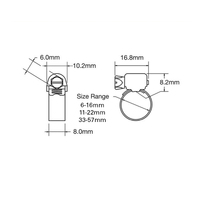 Tridon Hose Clamps Perforated Band 316 Stainless Steel (Box of 10)