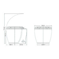 Electric Toilet Laguna Standard Flush 12V or 24V