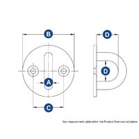 Round Eye Plate Stainless Steel