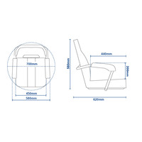 MO45 MINI MOJO MK2 Boat Seat - White