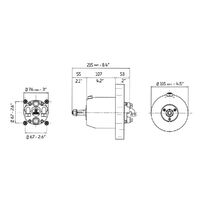 Ultraflex Front Mount Helm Pump to suit SilverSteer Kits