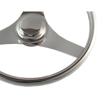 Steering Wheel Stainless Steel with Grips