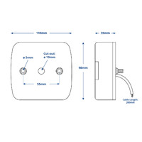 LED Submersible Trailer Lights Left or Right 12v