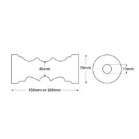 Centering Roller Blue High Density Polyurethane