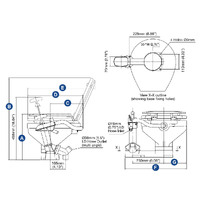 Jabsco Twist 'N' Lock Manual Series Marine Toilets
