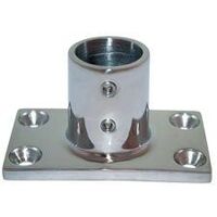 Rail Fitting Deck Mount Rectangle Base S/S 90deg