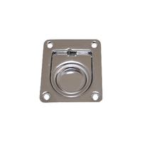 Flush Ring Pull Anti Rattle with Spring Stainless Steel
