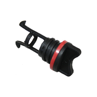 Chrome Plated Brass Drain Plug with Plastic Course Thread Bung