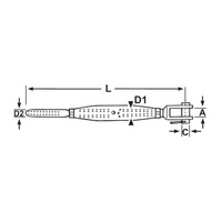 Rigging Screw Jaw & Terminals - S/S
