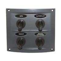 Splashproof Switch Panel Deluxe 4 Switch