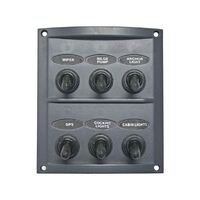 Splashproof Switch Panel Deluxe 6 Switch