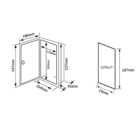 Compact Side Mount Shower & Mixer Tap Sets Complete