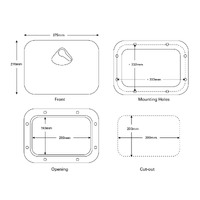 Nuova Rade Deluxe Access Hatch 375x270mm