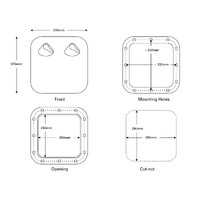 Nuova Rade Deluxe Access Hatch 375x370mm