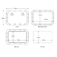 Nuova Rade Classic Access Hatch 600x355mm