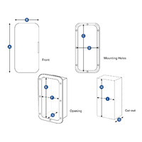 Nuova Rade Fire Extinguisher Box with Clear Door