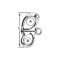 Snap Shackle Fixed - Stainless Steel