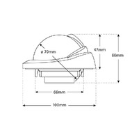 Offshore 75 Powerboat Compass Flush Mount