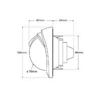 Offshore 75 Powerboat Compass Dash Vertical Mount