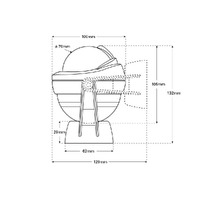 Offshore 75 Powerboat Compass Bracket Mount