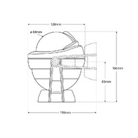 Offshore 95 Powerboat Compass Bracket Mount Flat Card