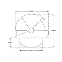 Offshore 135 Powerboat Compass Flush Mount Conical Card