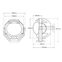 Contest 130 Sailboat Compass Bracket Mount