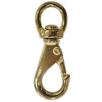 Snap Hook Swivel Eye - Brass