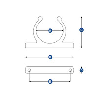 Spring Tube Clips Nylon Adjustable