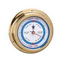 Tide Clocks Chrome Plated Brass or Polished Brass White Face 120mm
