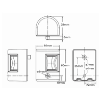 Lalizas FOS 12 LED Vertical Mount Port and Starboard Lights