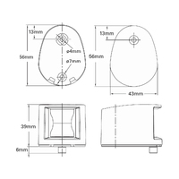 Lalizas FOS 12 LED Horizontal Mount Stern Lights