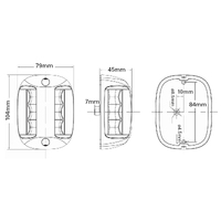 Lalizas FOS 20 LED Vertical Mount Bi-Colour Navigation Lights