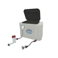 RWB Deluxe Livewell Bait Tank Complete Kit with Hatch, Pump and Flowrite Fittings