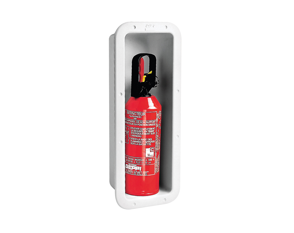Suits 0.9/1kg fire extinguisher (not included)