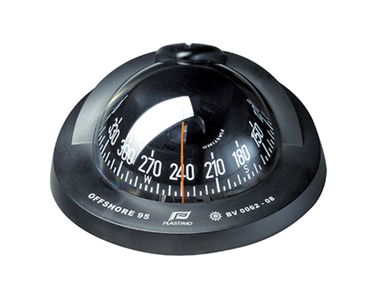 [SKU: 2013378] Offshore 95 Powerboat Compass Flush Mount Conical Card Black