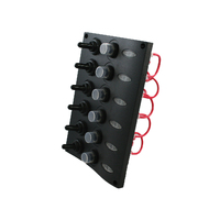 Water Resistant Wave 6 Gang Switch Panel with Circuit Breaker 