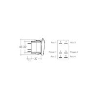 Rocker Switch Mom (On)/Off/(On) Mom 12/24v