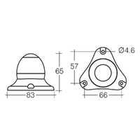 Narva LED All Round 360 Degree 3NM Anchor Light