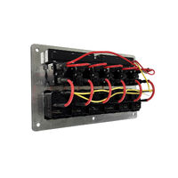 Water Resistant Aluminium Switch Panel 6 Gang LED Switches